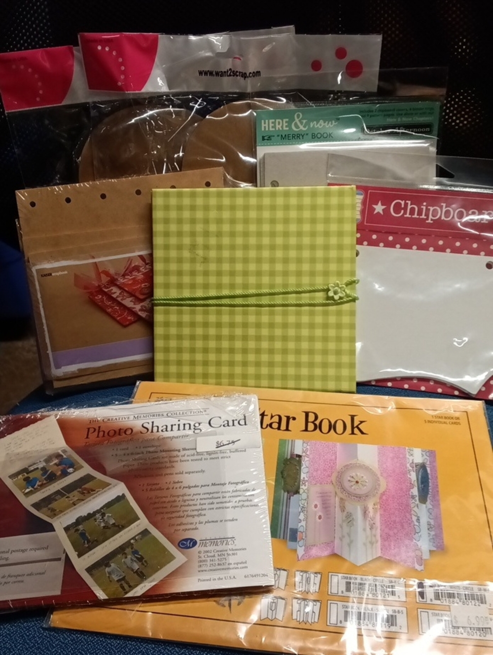 Assortment Of 8 Scrapbook Kits & Memory Sharing Cards NWOT